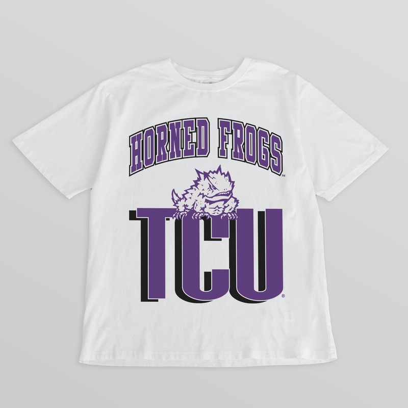 TCU HORNED FROGS FIERCE FOCUS WASHED RELAXED FIT TEE