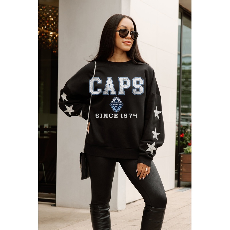 VANCOUVER WHITECAPS FC VELOCITY STAR EMBELLISHED CREW SWEATSHIRT