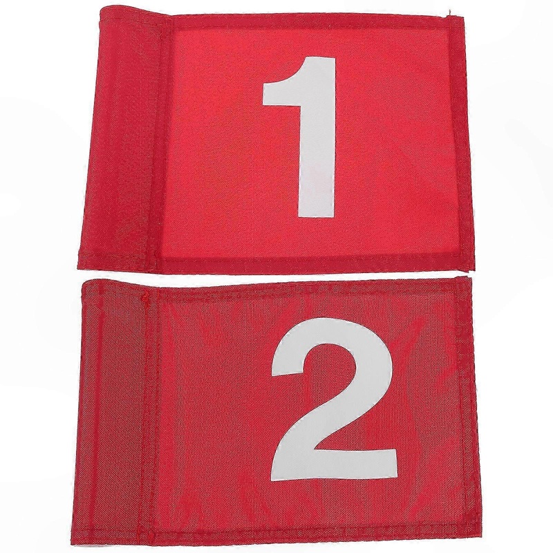 2-Pack Mini Golf Flags for Outdoor Practice and Training Aid