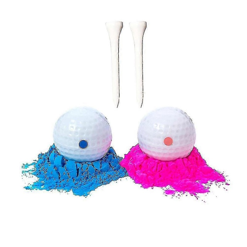 Baby Gender Reveal Ball Set Exploding Powder Ball Toy Gender Reveal Golf Balls
