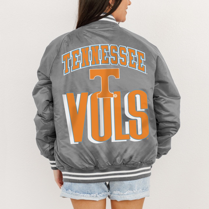 TENNESSEE VOLUNTEERS FIERCE FOCUS SPORT STRIPE VARSITY JACKET