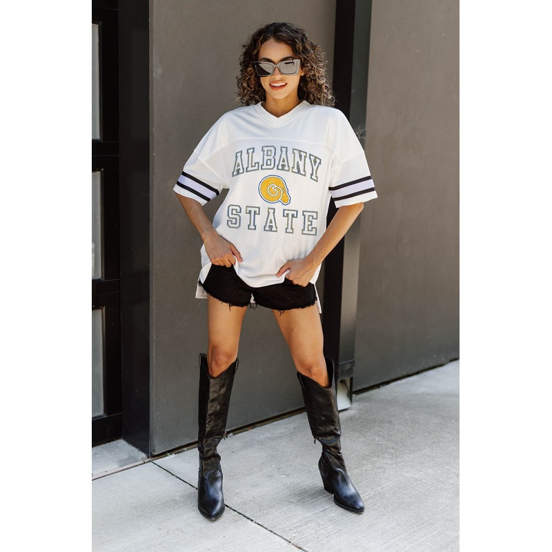 ALBANY STATE GOLDEN RAMS A STEP AHEAD ICONIC OVERSIZED FASHION JERSEY