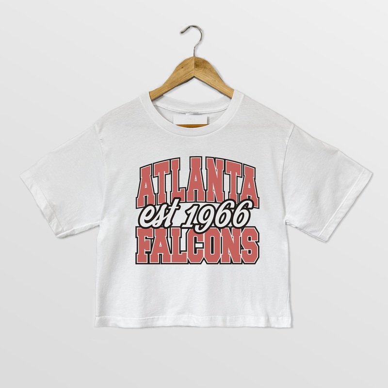 ATLANTA FALCONS DEEP ROOTS BOXY FIT CROPPED TEE