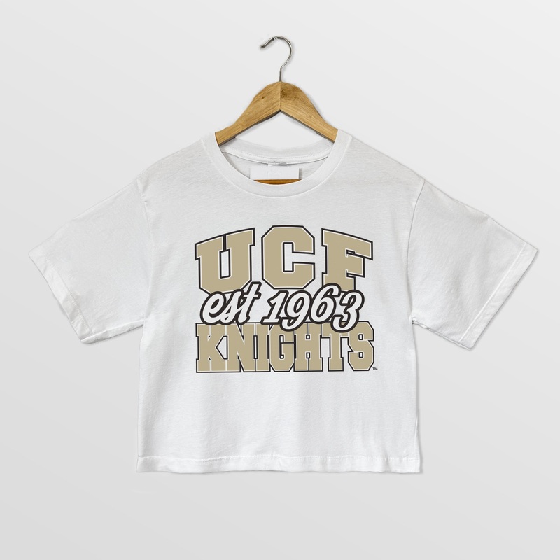 CENTRAL FLORIDA KNIGHTS DEEP ROOTS BOXY FIT WOMEN’S CROPPED TEE