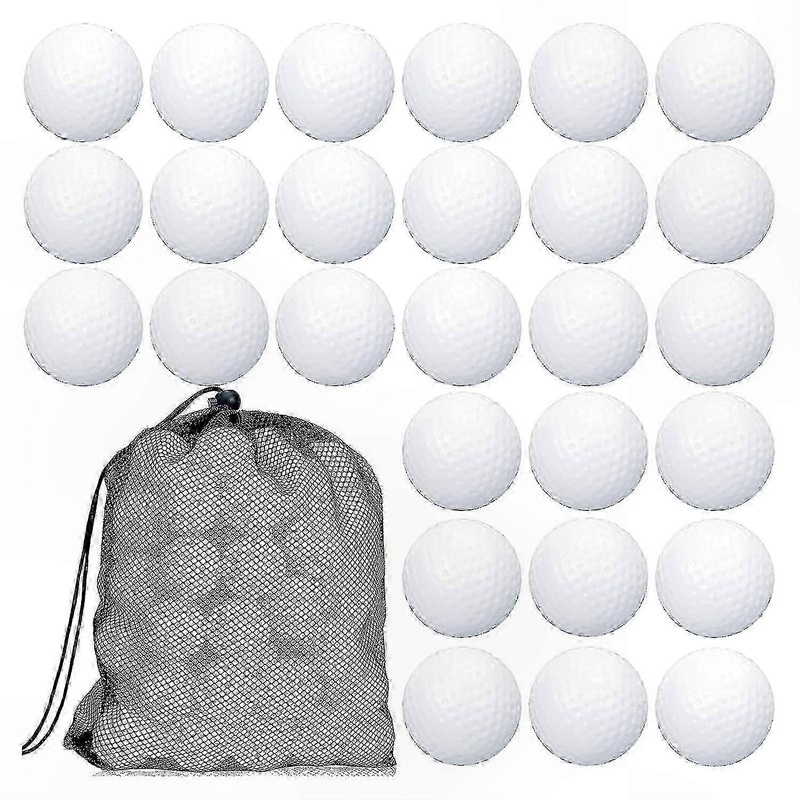 Eco-Friendly Golf Balls with Storage Bag, 100 Count Biodegradable Practice Balls for Golf Training
