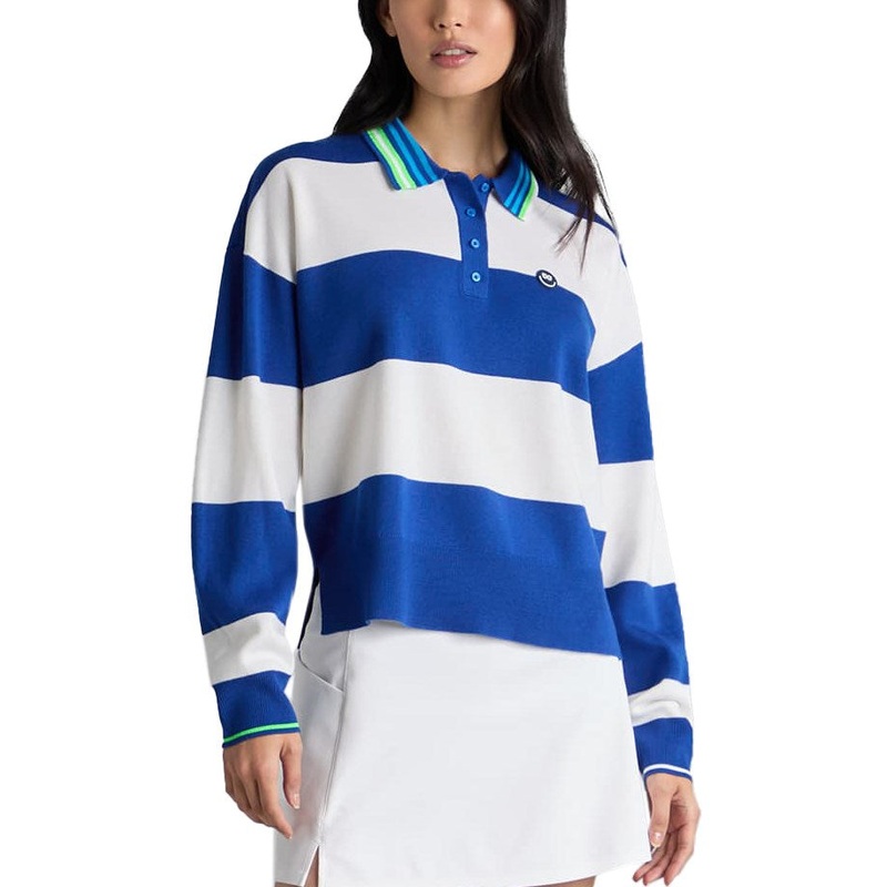 G/Fore Women’s Happy G’s Merino Wool Rugby Sweater – Lisbon