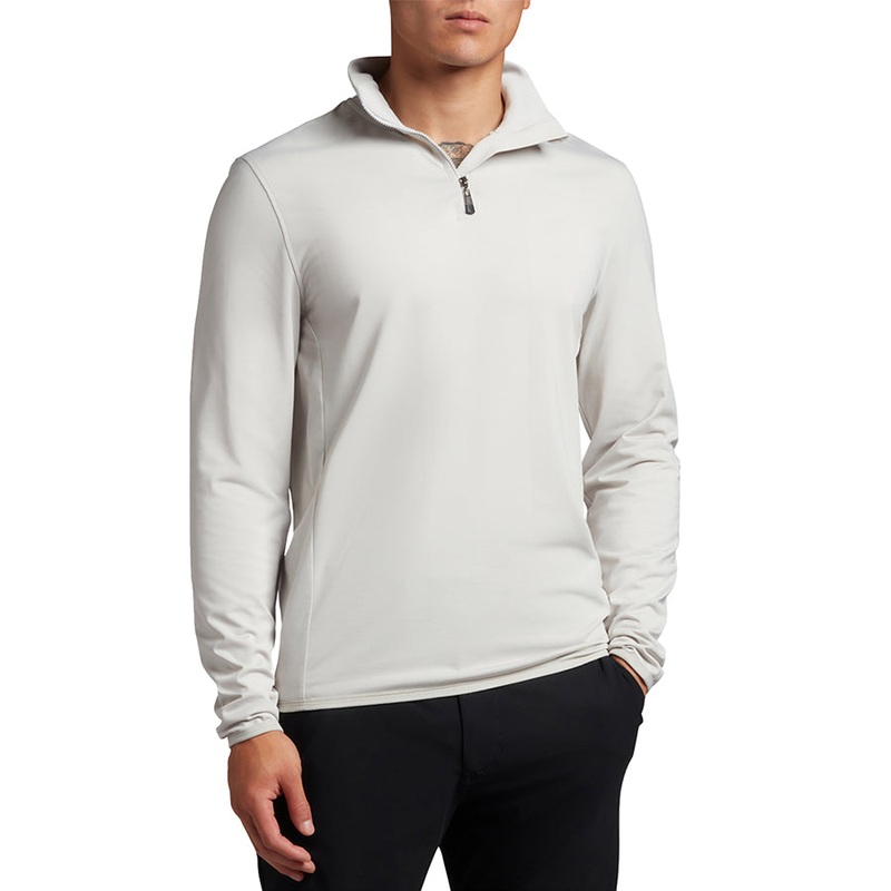 Lyle & Scott Tonal Eagle Tech 1/4 Zip Midlayer – Pebble