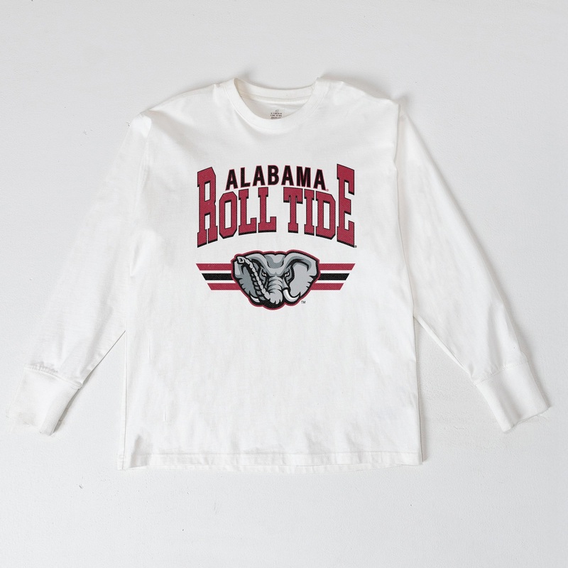 ALABAMA CRIMSON TIDE SWIFT STRIKE ESSENTIAL RELAXED FIT LONG SLEEVE TEE