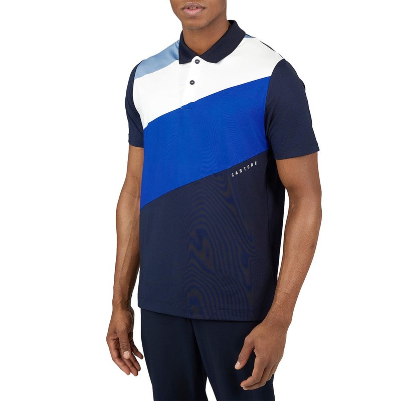 Castore Colourblock Golf Polo Shirt – Midnight Navy