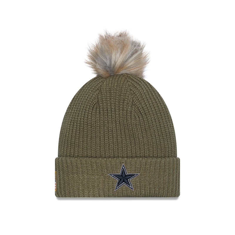 Dallas Cowboys 2025 Salute to Service Women’s Pom Knit Hat