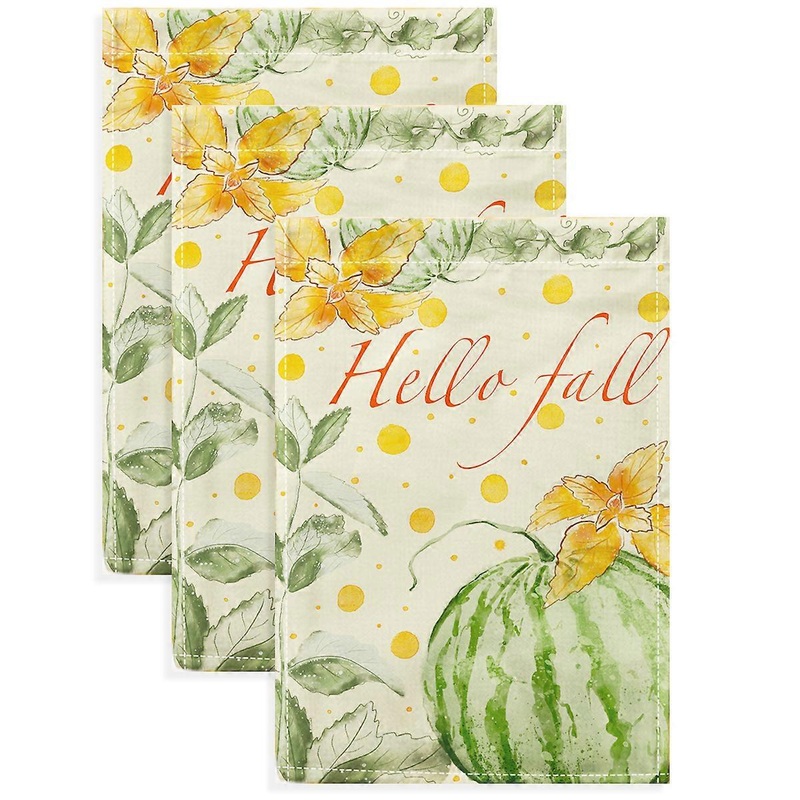 Fall Thanksgiving Garden Flag Sided Autumn Pumpkin Farmhouse Garden Yard Flags for Outdoor House Holiday Decoration