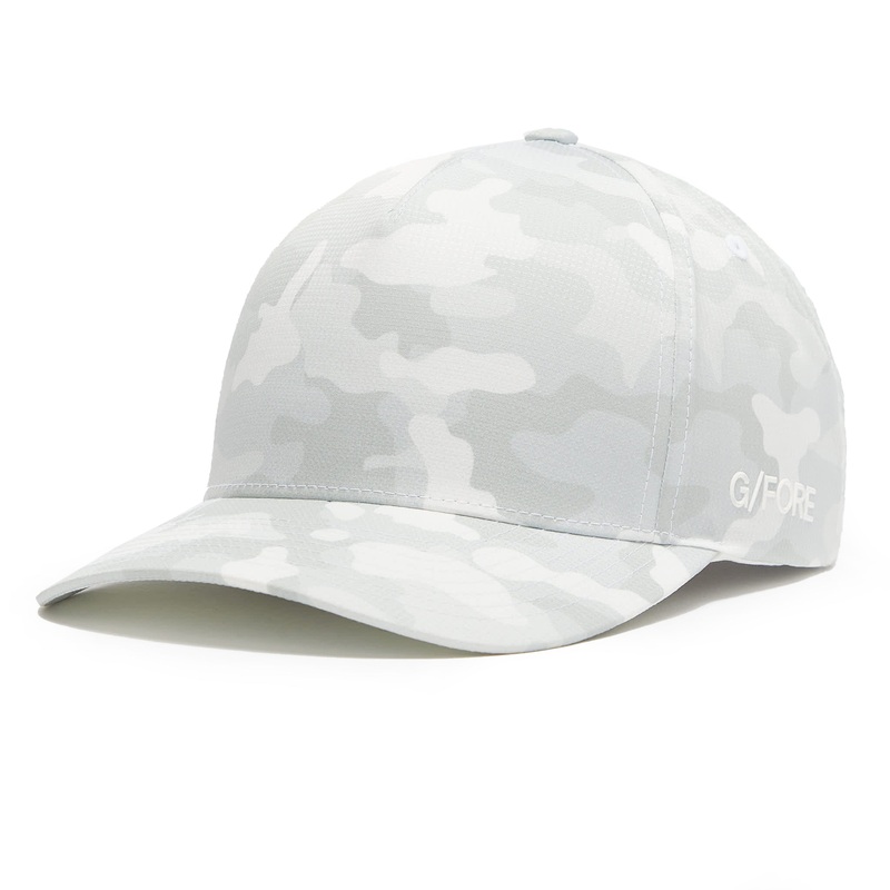 G/Fore Camo Ripstop Quick Turn Golf Snapback Cap – Snow/Camo