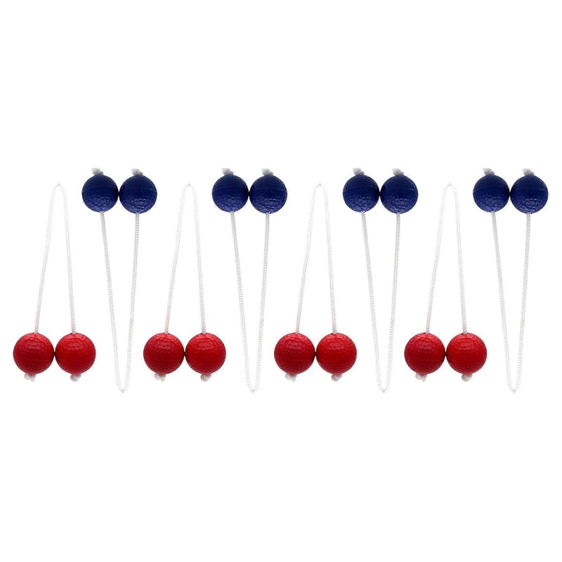 Substitute ladders, lawn, yard, golf, throwing game, hard golf, backyard training, 8 pieces (4 red and 4 blue).