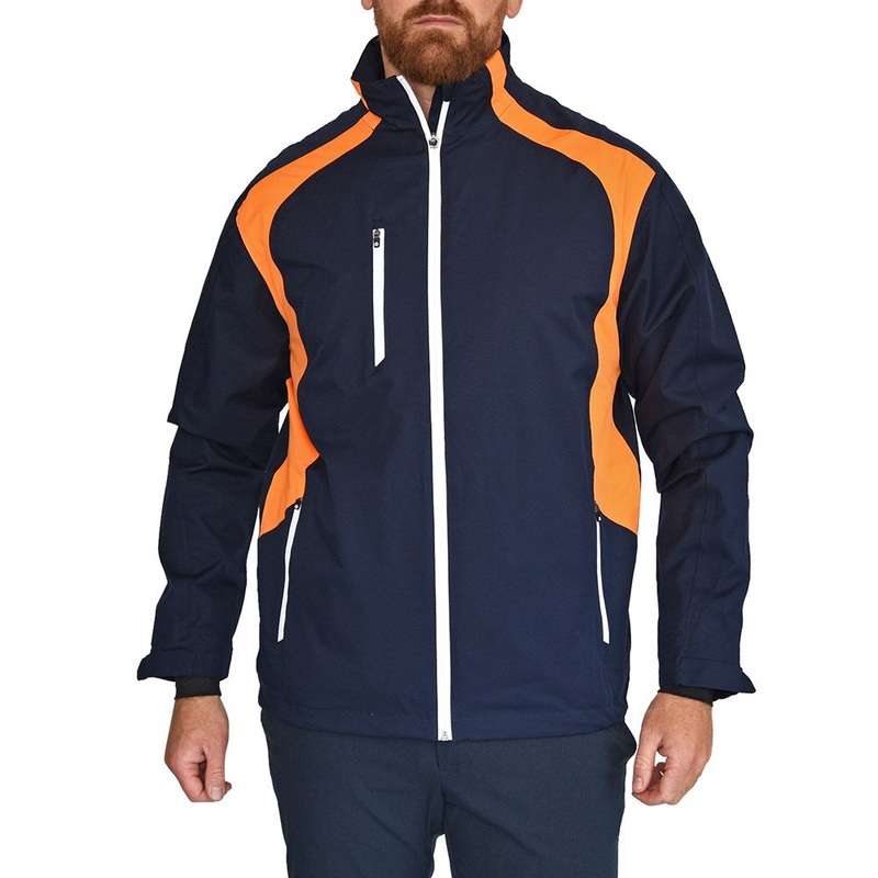 Sunderland Valberg Waterproof Golf Jacket – Navy/Lava/White