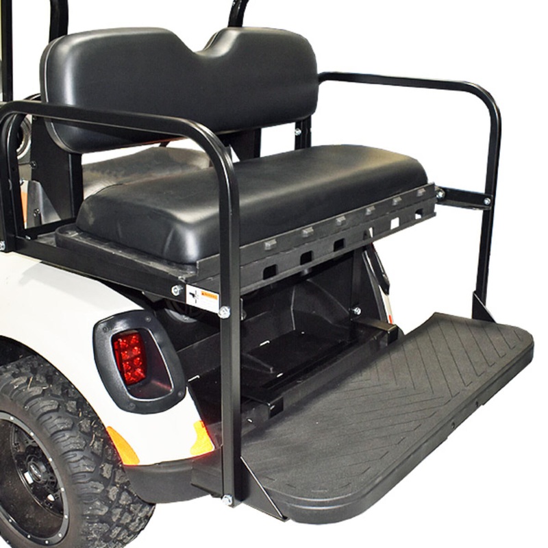 GTW MACH3 Rear Flip Seat for Club Car DS – Black PN# 1-145