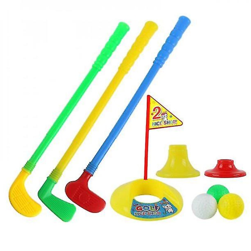 Children Outdoor Sport Toys Professional Children Kids Outdoor Sports Games Toys Multicolor Plastic Mini Golf Club Set