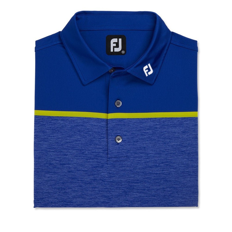 FootJoy Spacedye Block Lisle Self Collar Polo – FJ Logo
