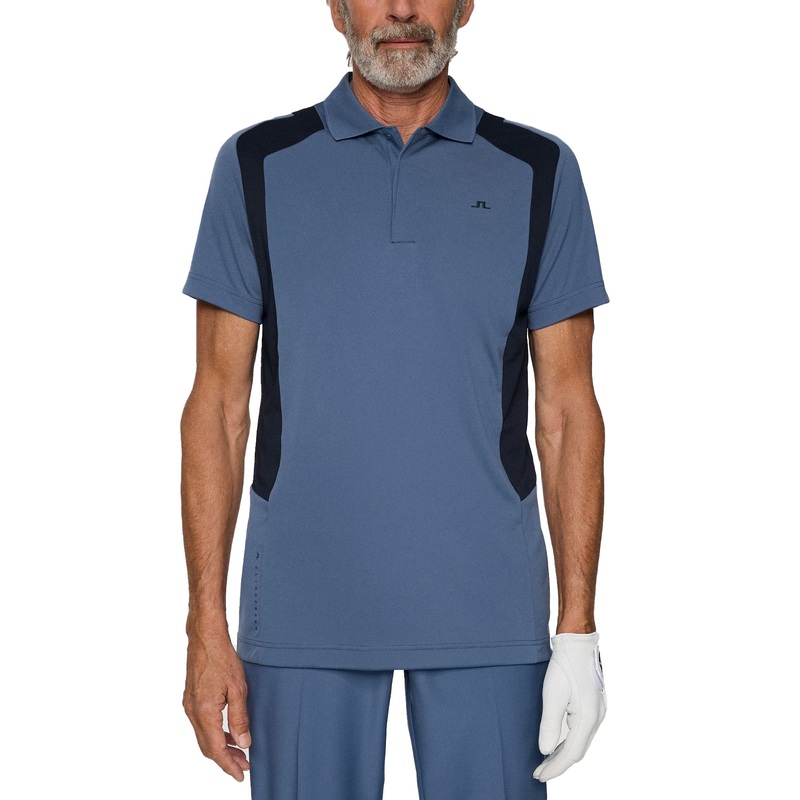 J.Lindeberg Legacy Golf Polo Shirt – Vintage Indigo