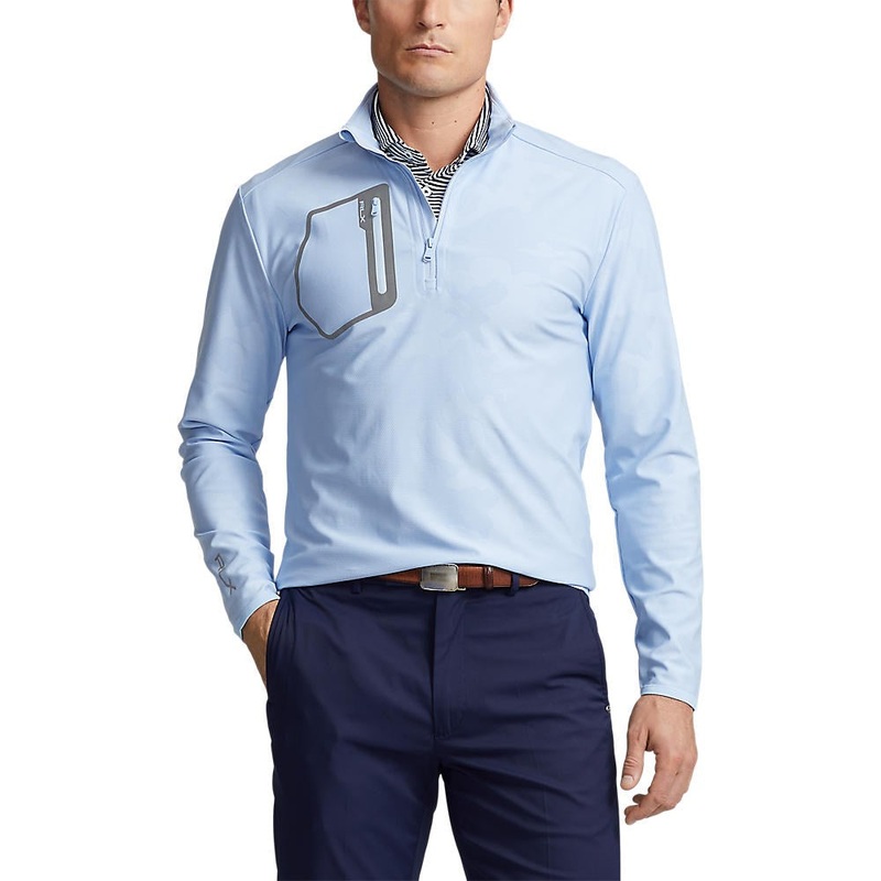 RLX Ralph Lauren Driver Luxury Jersey Golf Pullover – Elite Blue