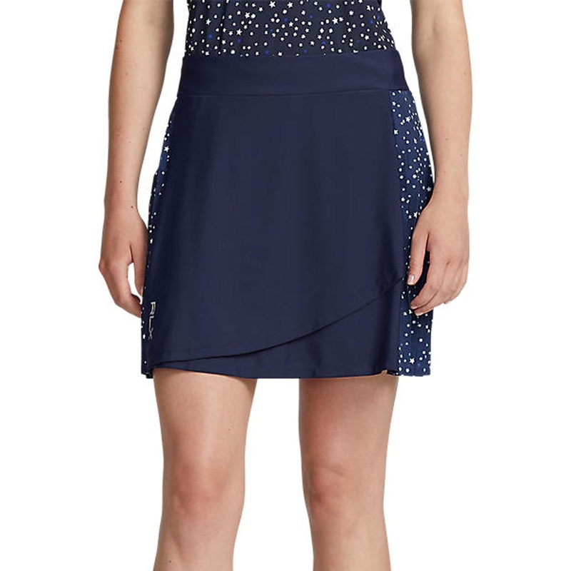 RLX Ralph Lauren Women’s Side Pleated Aim Skort 17 – French Navy Summer Night Stars