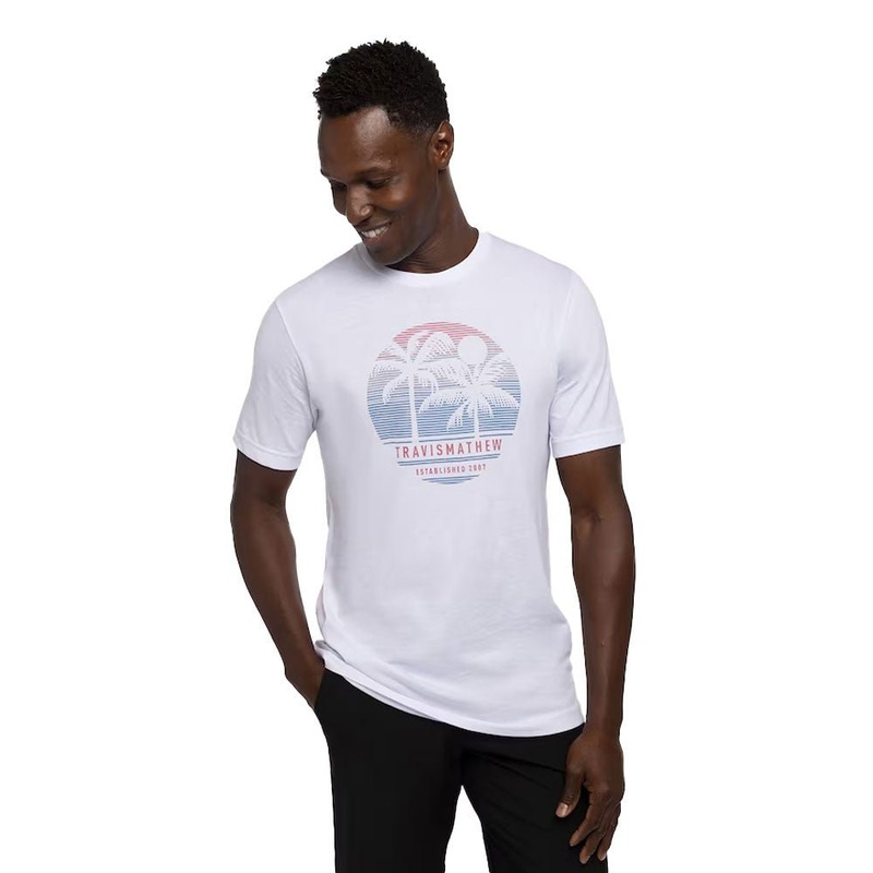 Travis Mathew Concheros Tee|White|Small|Medium|Large|X-Large|XX-Large|XXX-Large