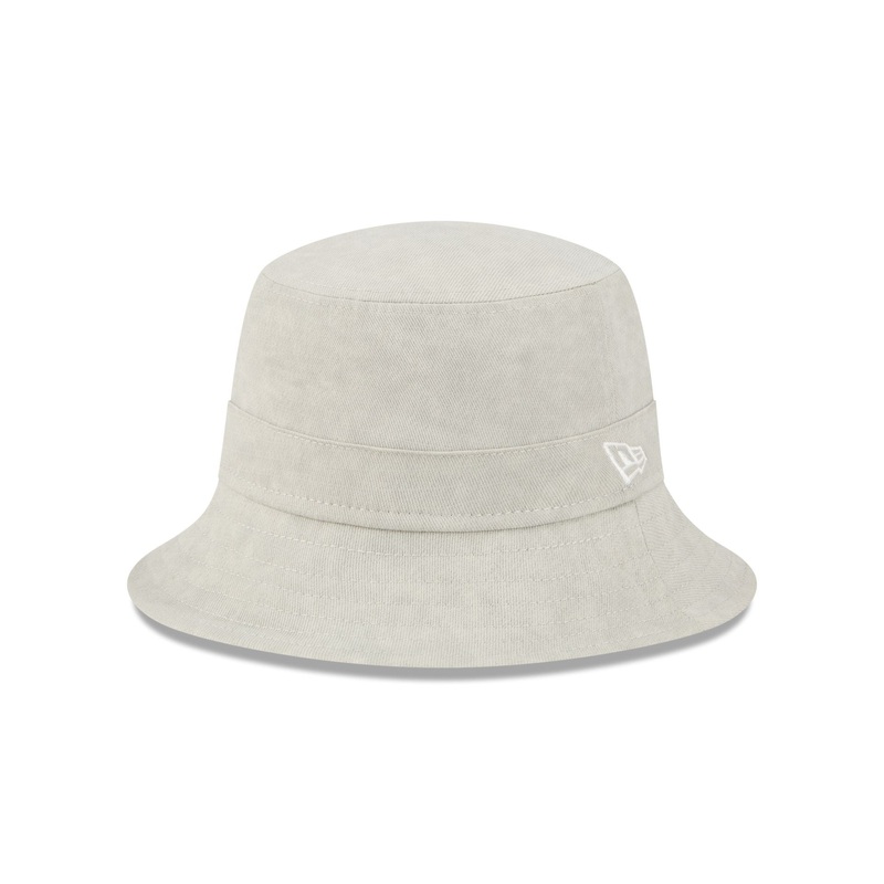 Washed Twill Light Biege Bucket Hat