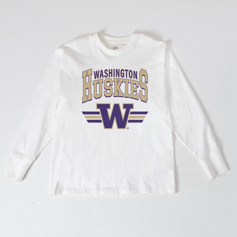 WASHINGTON HUSKIES SWIFT STRIKE ESSENTIAL RELAXED FIT LONG SLEEVE TEE