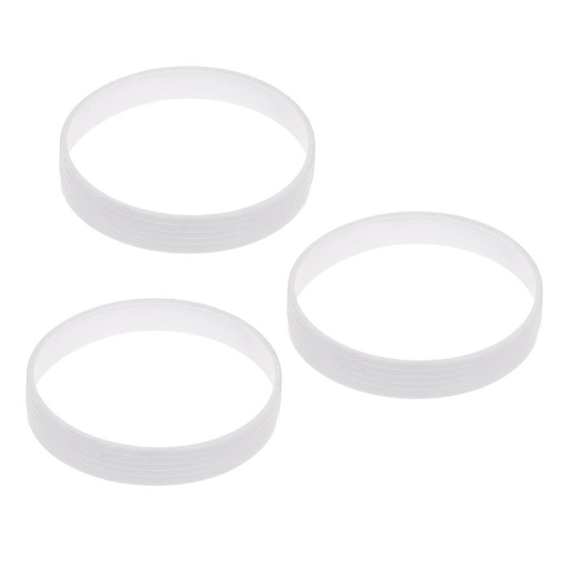 3 Pieces Practice Golf Putting Hole Cup Ring Premium Quality 11cm Dia. White