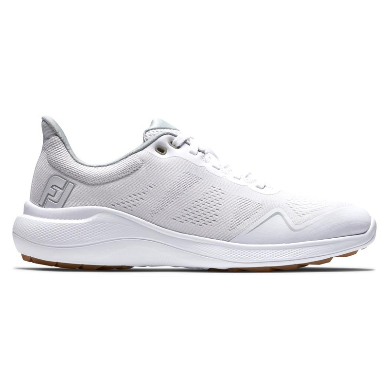 FootJoy Women’s FJ Flex Golf Shoes ( Color: White Tan)