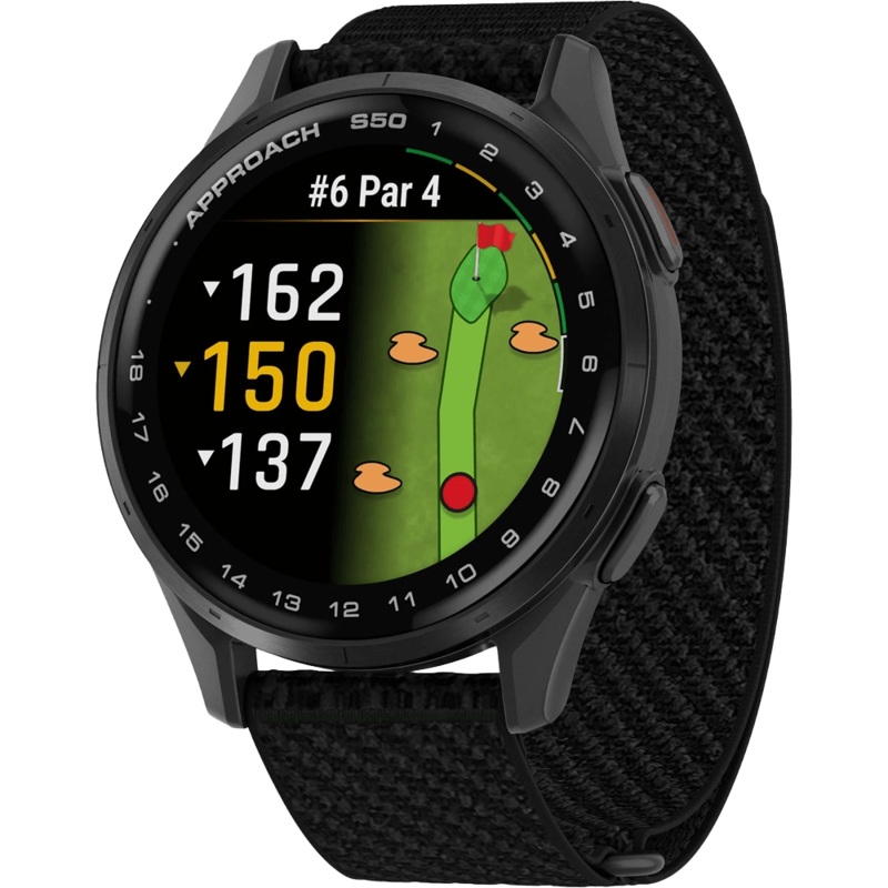 Garmin Approach S50 Watch|Slate/Black|Cream Gold/Ivory