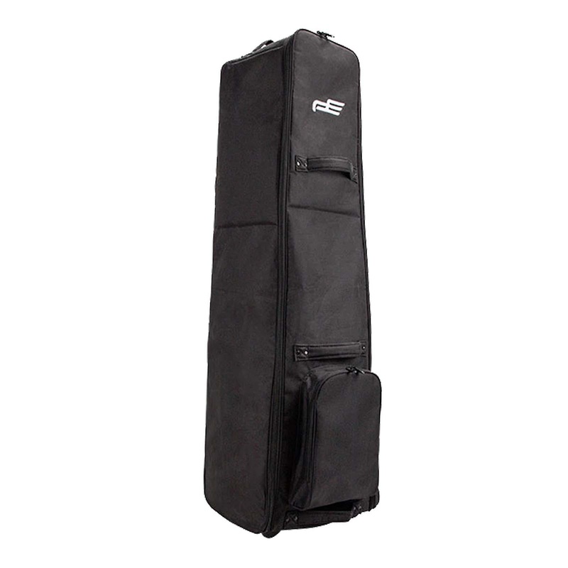 Portable golf Bag with Wheels Carrier Aviation Bag Folding Black