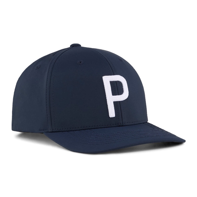 Puma Heritage P Golf Cap – Deep Navy/White Glow