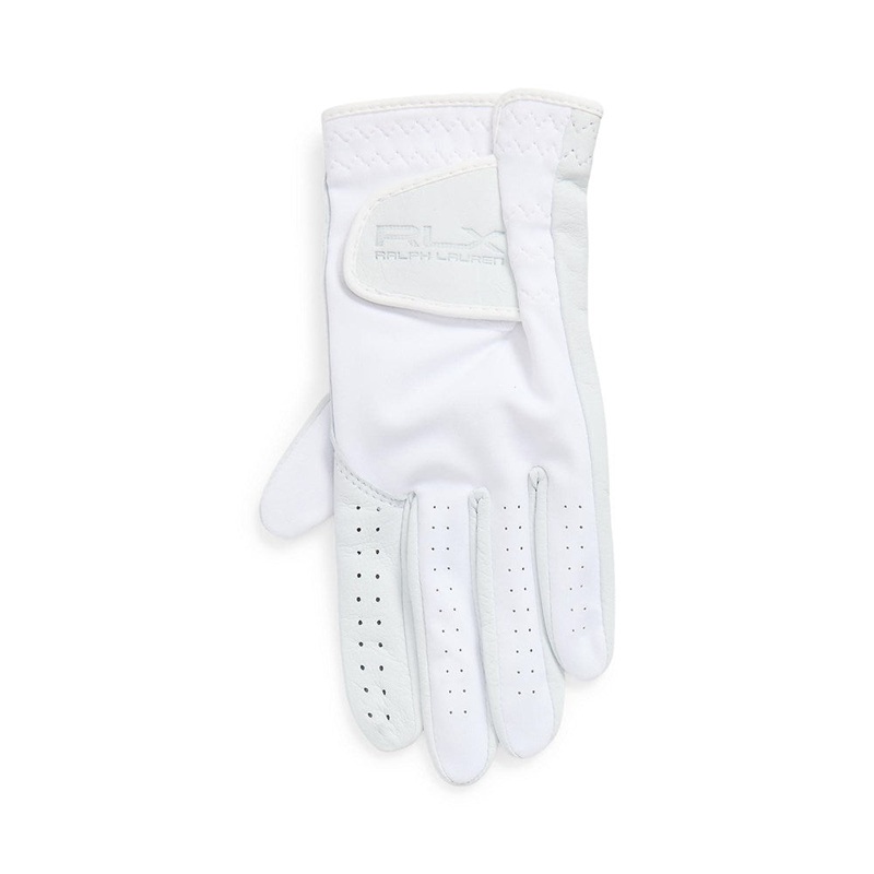 RLX Ralph Lauren Women’s Performance Mesh Golf Glove Left – Ceramic White