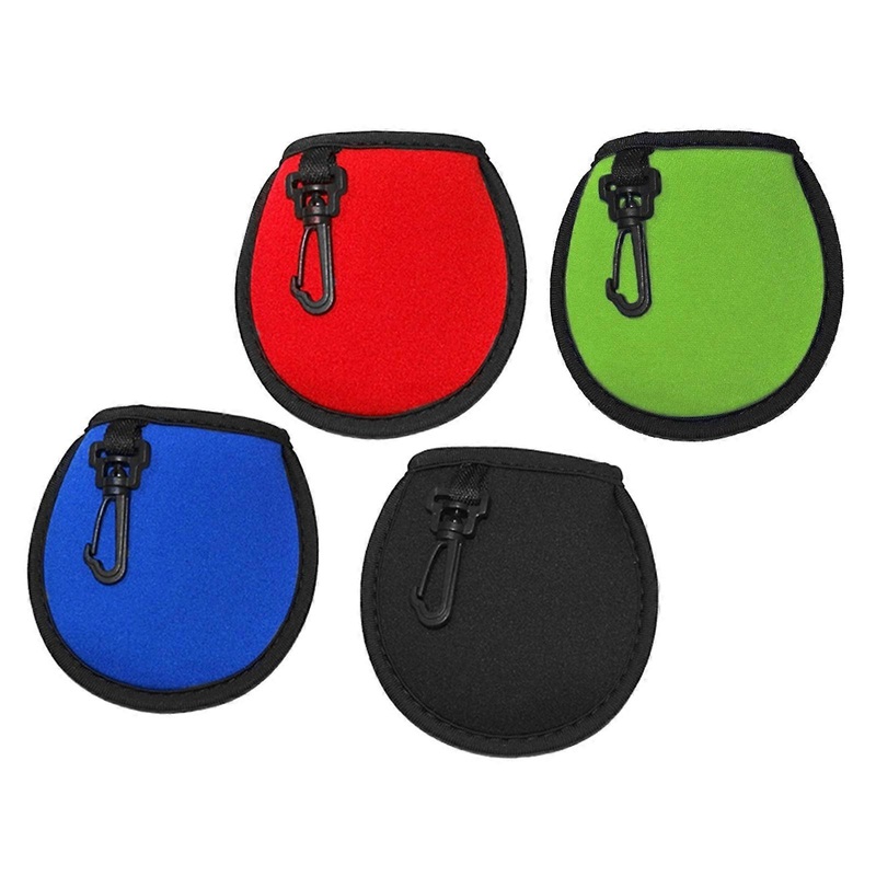 4Pcs Portable Pocket Golf Ball Washer Golf Ball Cleaner Pouch with Hangings Clip Pocket Wiping Cloth Golf Accessorys