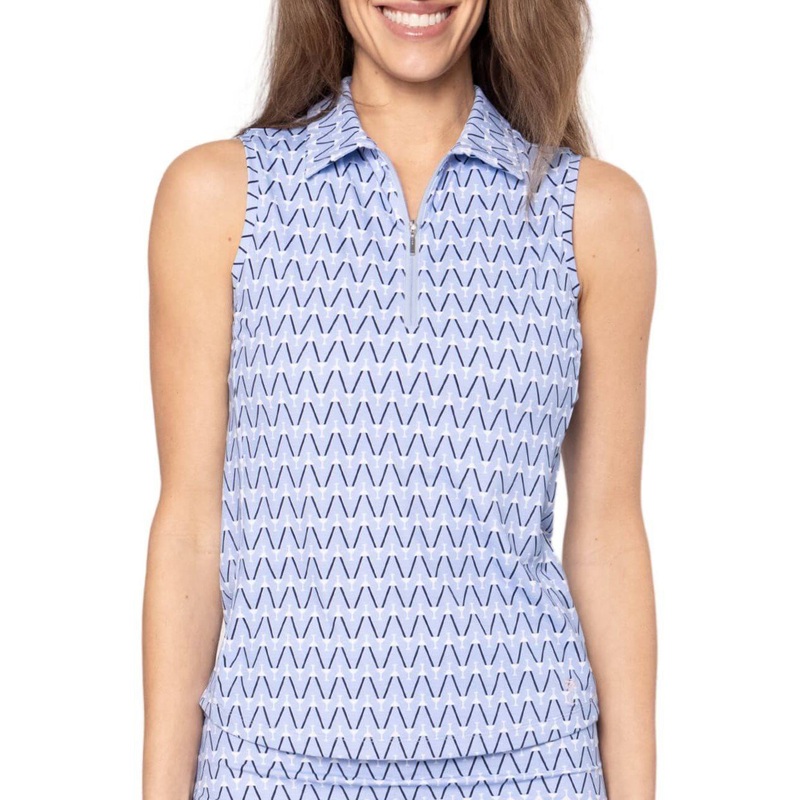 Golftini Women’s Cool Girl Sleeveless Golf Polo Shirt – Nauti & Nice