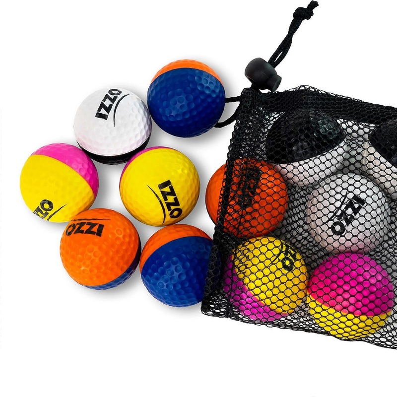 Izzo Golf Shagger Bundle : Tru Spin Foam Practice Balls & Ball Shagger