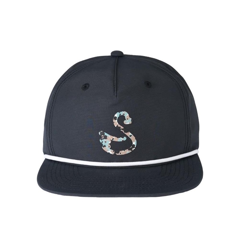 Swannies Oliver Hat|Navy Flamingo|Black White