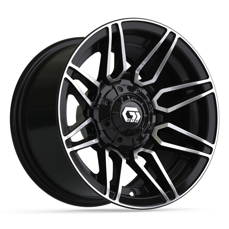 12 GTW Stealth Gloss Black with Machined Accents Wheel
