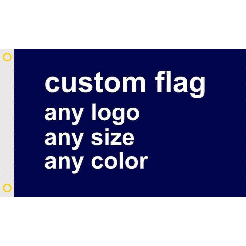 Custom 6×12 FT Flag 180x360cm Banner Vivid Color 100D Polyester Print Your Own Logo/Design/Word Outdoor Indoor Wholesales