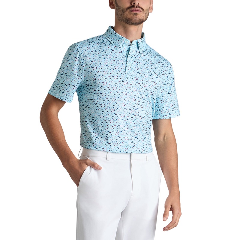 G/Fore Aye Poppy Tech Jersey Golf Polo Shirt – Daybreak