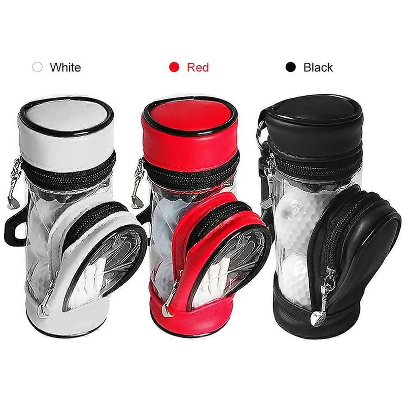 Golf Balls and Tees Pouch Bag Storage Case Holder with 3 Balls and 3 Tees Set
