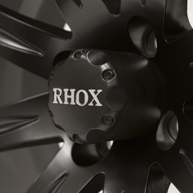RHOX Vegas, Matte Black w/ Center Cap, 14×7 ET-25