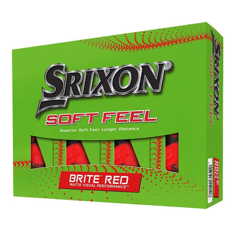 Srixon Soft Feel Brite Golf Balls – Brite Red – 2023 – Prior Generation