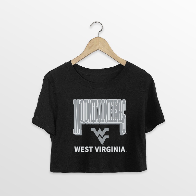 WEST VIRGINIA MOUNTAINEERS PURE VICTORY CLASSIC CROP TEE