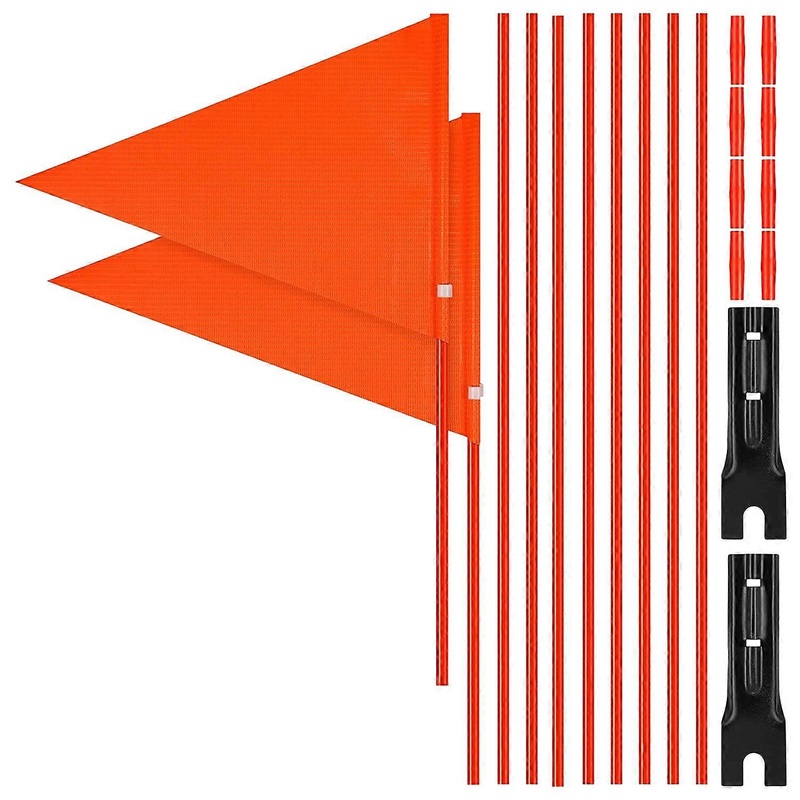 6Ft Bicycle Pole,Flag with Mounting Bracket,Height Adjustable Waterproof Flag for Safety Outdoor Cy