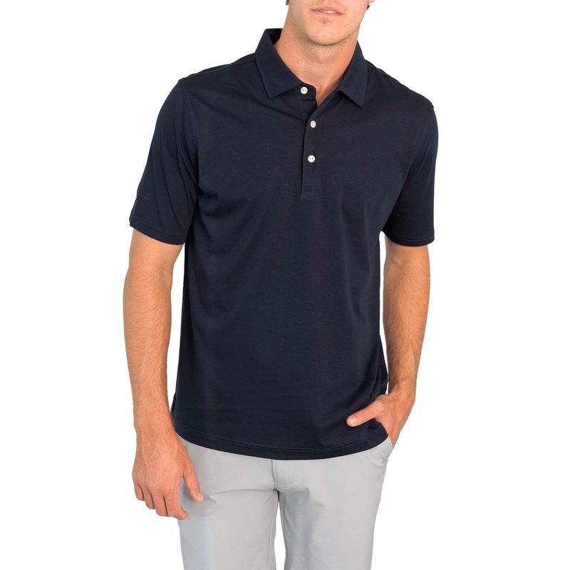 Glenmuir Tain Mercerised Cotton Golf Polo Shirt – Navy