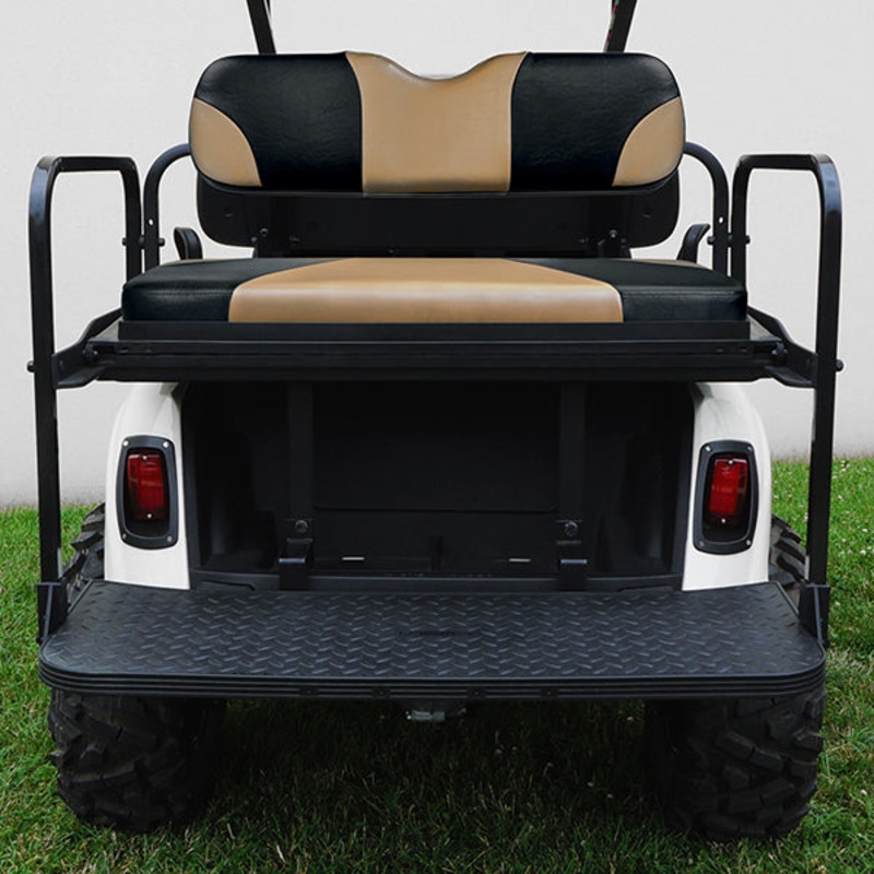 RHOX Rhino Seat Kit, Sport Black/Tan, E-Z-Go RXV 08+ PN# SEAT-461BT-S