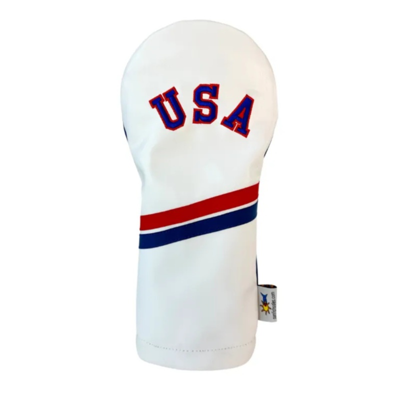 Sunfish USA Driver Headcover|White/Blue/Red