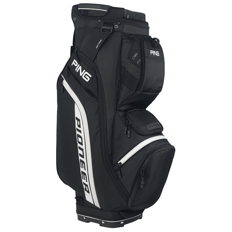 Ping Pioneer Cart Bag|Black|Navy White Red|Royal Black|Red Black|Navy Teal|Grey White|Black Tan|Dark Sea Platinum Buck|Bright Blue Heather Grey Black|Iron Black Neon Yellow|Navy Platinum Red