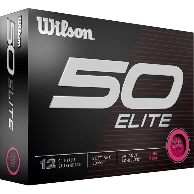 Wilson Fifty Elite Golf Balls – Pink